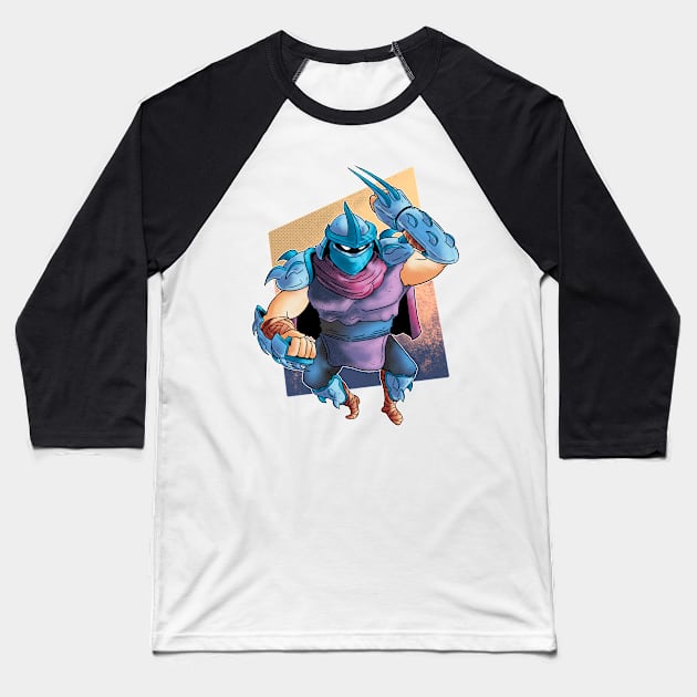 Shredder: Oroku Saki Baseball T-Shirt by Hojyn